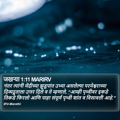 जखऱ्या 1:11 MARIRV Bible Verse Image