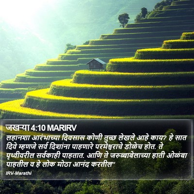 जखऱ्या 4:10 MARIRV Bible Verse Image