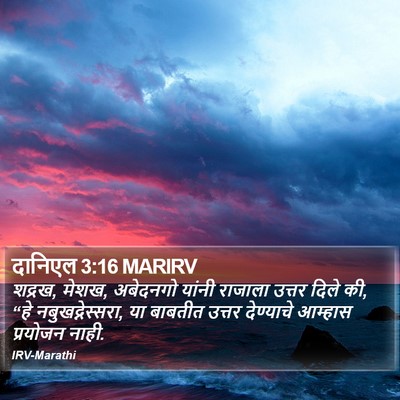 दानिएल 3:16 MARIRV Bible Verse Image