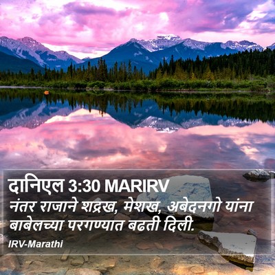 दानिएल 3:30 MARIRV Bible Verse Image
