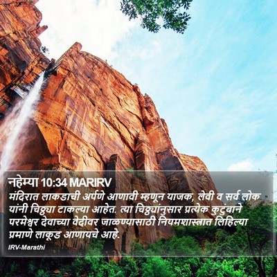 नहेम्या 10:34 MARIRV Bible Verse Image