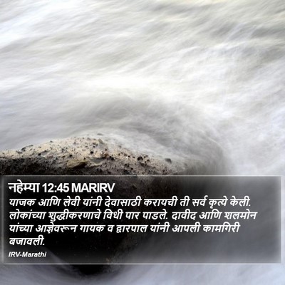 नहेम्या 12:45 MARIRV Bible Verse Image