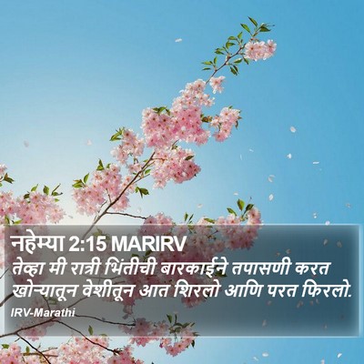 नहेम्या 2:15 MARIRV Bible Verse Image