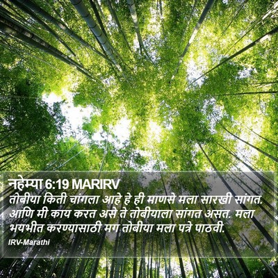 नहेम्या 6:19 MARIRV Bible Verse Image