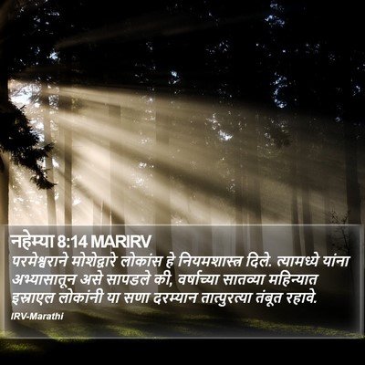नहेम्या 8:14 MARIRV Bible Verse Image