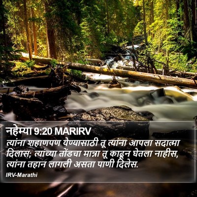 नहेम्या 9:20 MARIRV Bible Verse Image