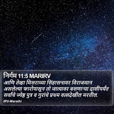 निर्गम 11:5 MARIRV Bible Verse Image