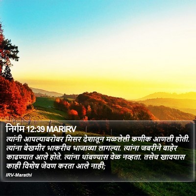 निर्गम 12:39 MARIRV Bible Verse Image
