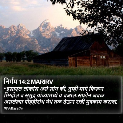 निर्गम 14:2 MARIRV Bible Verse Image