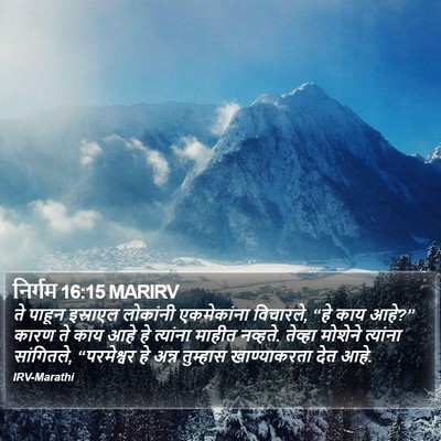 निर्गम 16:15 MARIRV Bible Verse Image