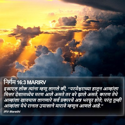 निर्गम 16:3 MARIRV Bible Verse Image