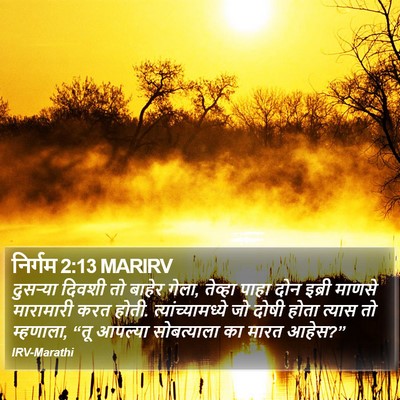 निर्गम 2:13 MARIRV Bible Verse Image