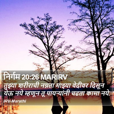 निर्गम 20:26 MARIRV Bible Verse Image