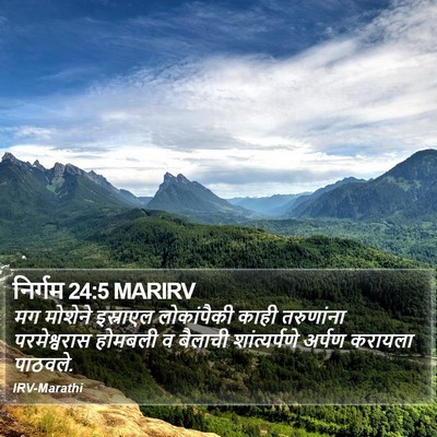 निर्गम 24:5 MARIRV Bible Verse Image