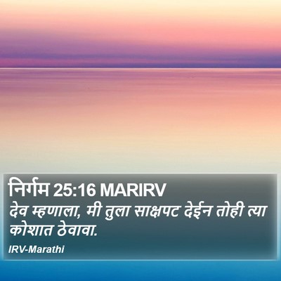 निर्गम 25:16 MARIRV Bible Verse Image