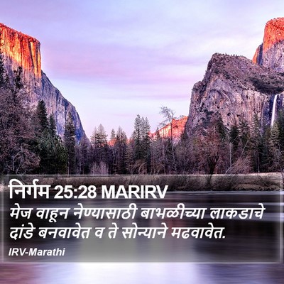 निर्गम 25:28 MARIRV Bible Verse Image