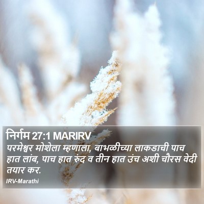 निर्गम 27:1 MARIRV Bible Verse Image