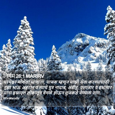 निर्गम 28:1 MARIRV Bible Verse Image
