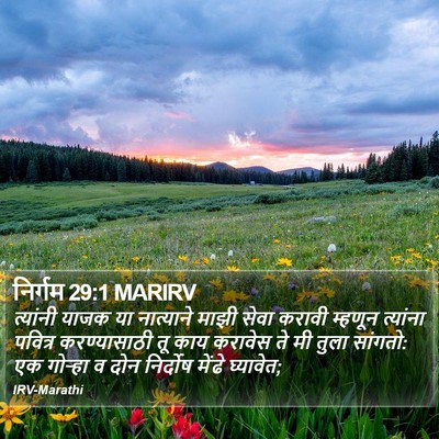 निर्गम 29:1 MARIRV Bible Verse Image