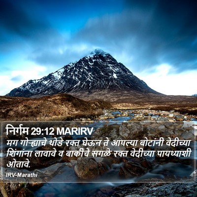 निर्गम 29:12 MARIRV Bible Verse Image