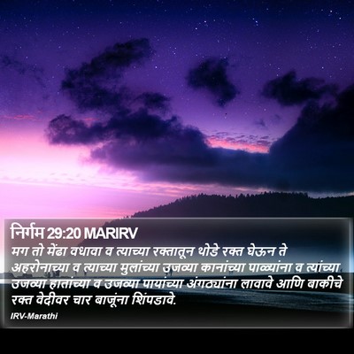 निर्गम 29:20 MARIRV Bible Verse Image