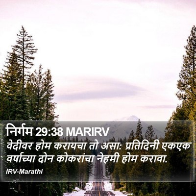 निर्गम 29:38 MARIRV Bible Verse Image