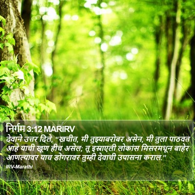 निर्गम 3:12 MARIRV Bible Verse Image