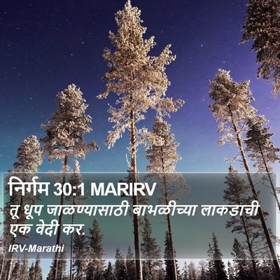 निर्गम 30:1 MARIRV Bible Verse Image