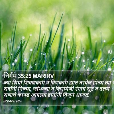 निर्गम 35:25 MARIRV Bible Verse Image