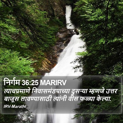 निर्गम 36:25 MARIRV Bible Verse Image