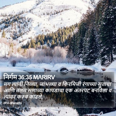 निर्गम 36:35 MARIRV Bible Verse Image