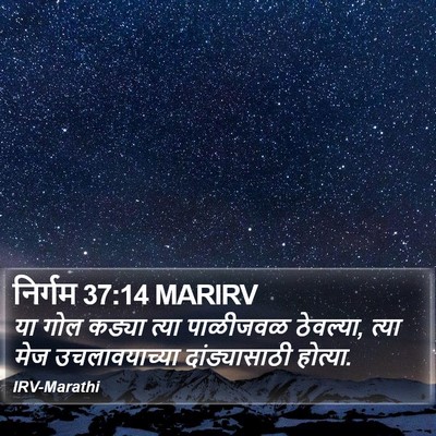 निर्गम 37:14 MARIRV Bible Verse Image