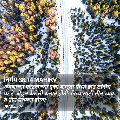 निर्गम 38:14 MARIRV Bible Verse Image