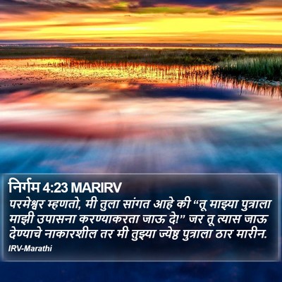 निर्गम 4:23 MARIRV Bible Verse Image