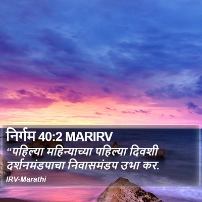निर्गम 40:2 MARIRV Bible Verse Image