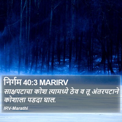 निर्गम 40:3 MARIRV Bible Verse Image