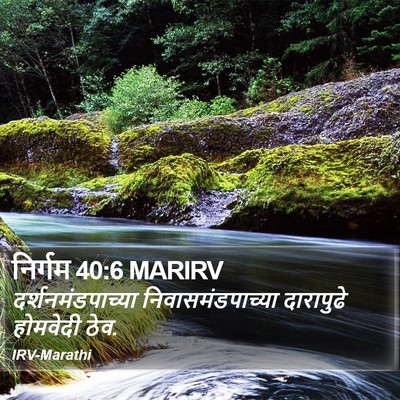 निर्गम 40:6 MARIRV Bible Verse Image