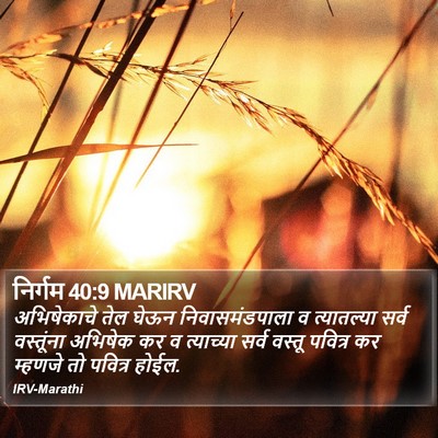 निर्गम 40:9 MARIRV Bible Verse Image