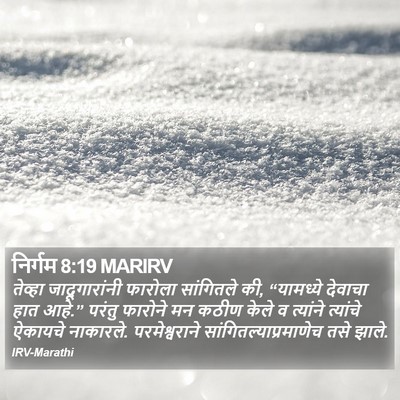 निर्गम 8:19 MARIRV Bible Verse Image