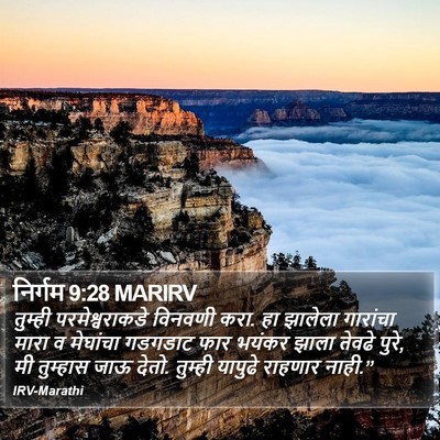 निर्गम 9:28 MARIRV Bible Verse Image