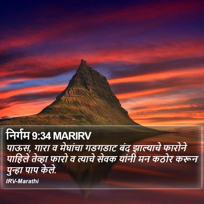 निर्गम 9:34 MARIRV Bible Verse Image
