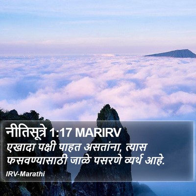नीतिसूत्रे 1:17 MARIRV Bible Verse Image