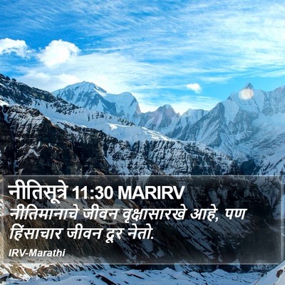 नीतिसूत्रे 11:30 MARIRV Bible Verse Image