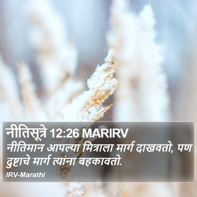 नीतिसूत्रे 12:26 MARIRV Bible Verse Image