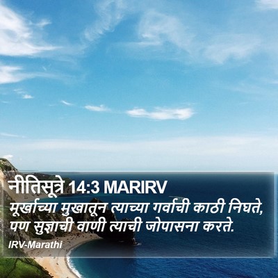 नीतिसूत्रे 14:3 MARIRV Bible Verse Image