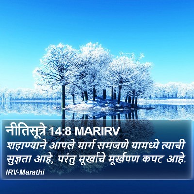 नीतिसूत्रे 14:8 MARIRV Bible Verse Image
