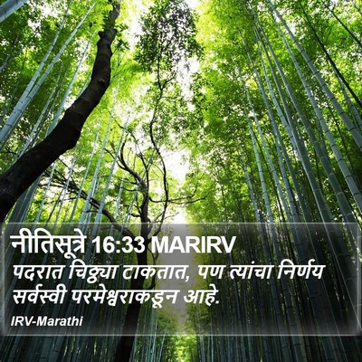नीतिसूत्रे 16:33 MARIRV Bible Verse Image