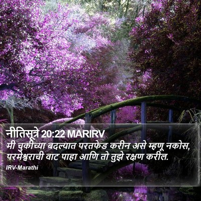 नीतिसूत्रे 20:22 MARIRV Bible Verse Image