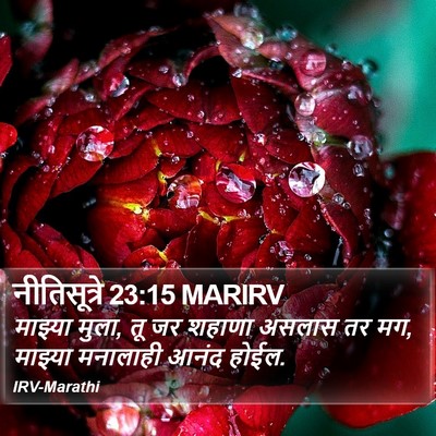 नीतिसूत्रे 23:15 MARIRV Bible Verse Image