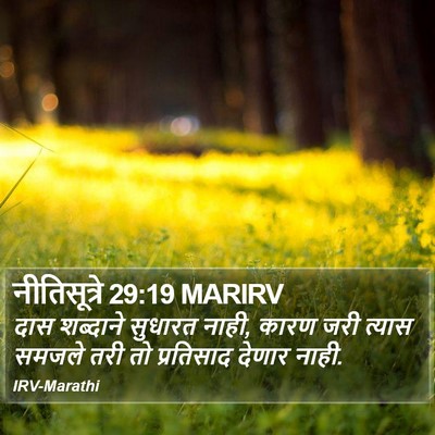 नीतिसूत्रे 29:19 MARIRV Bible Verse Image